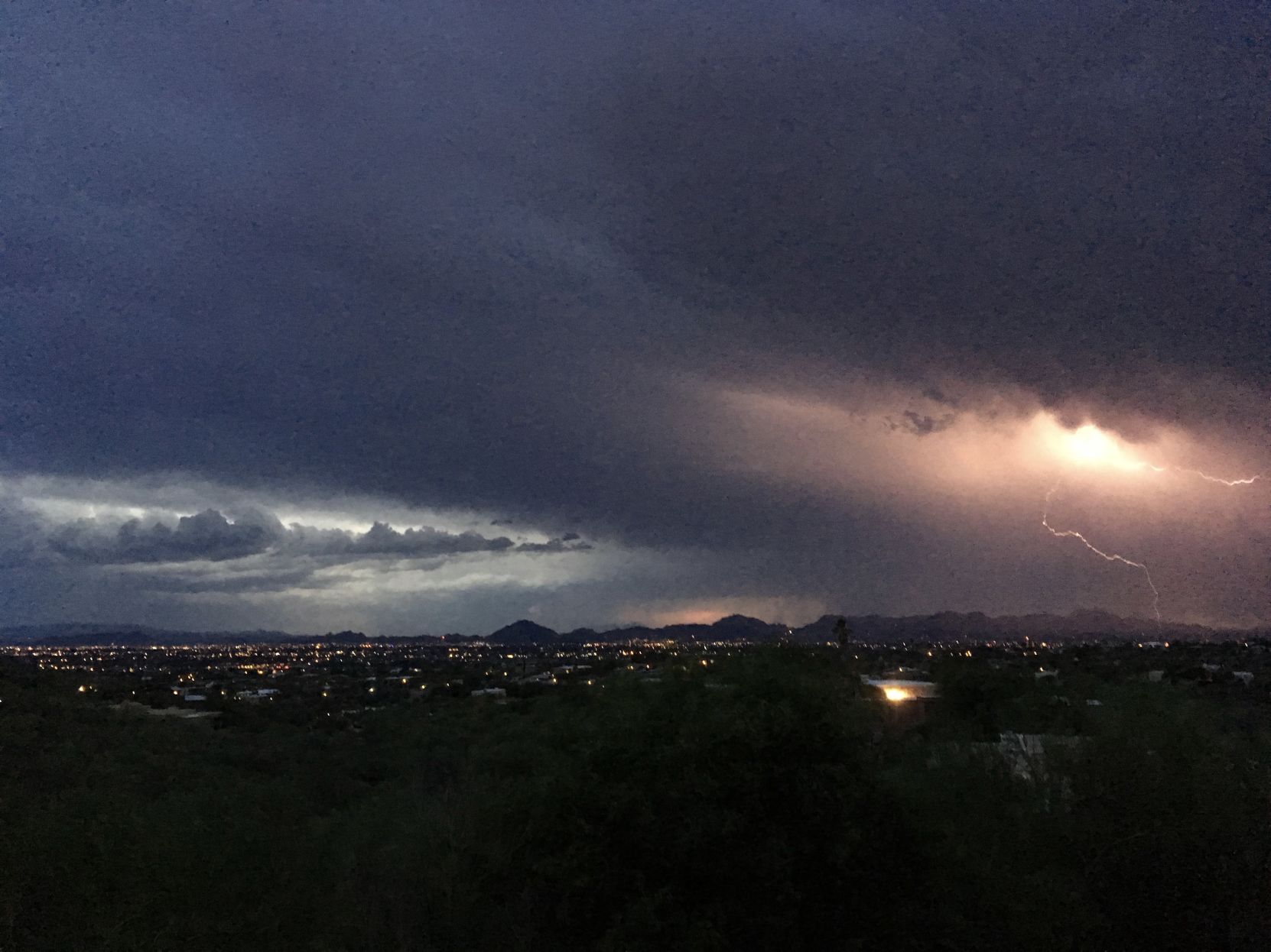 Monsoon Storm at Dusk